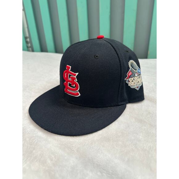 St. Louis Cardinals 2013 MLB World Series Patch Hat 59fifty fitted 7 3/8 New Era - Picture 1 of 6